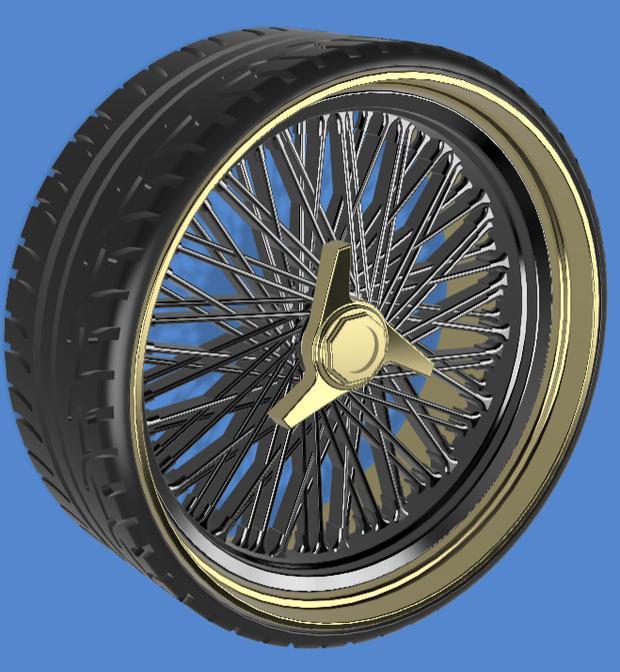 1/25 24in Crosslace spoke wheels
