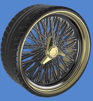 1/25 24in Crosslace spoke wheels