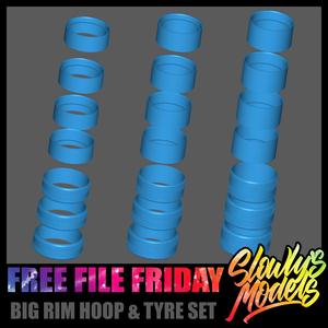 Big Rim Hoop And Tyre Set