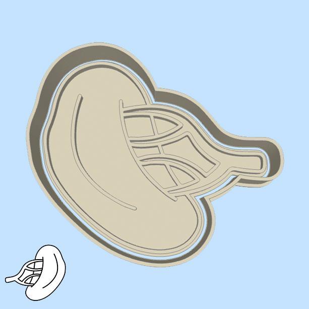 Science and technology cookie cutters - human kidney (style 1)