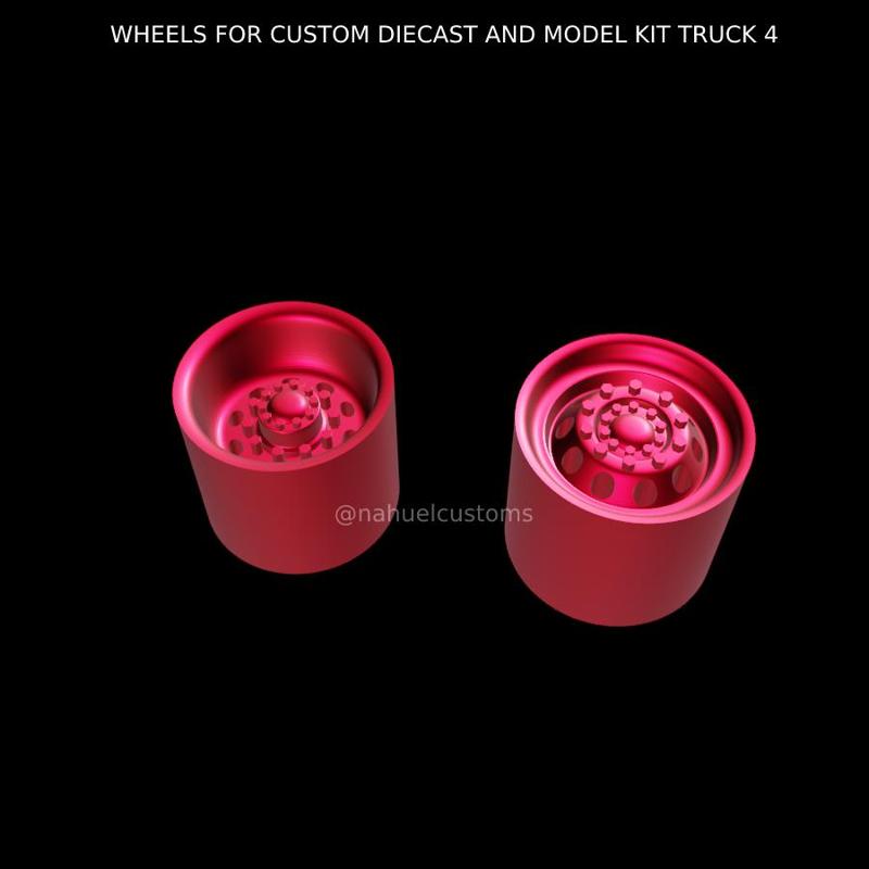 WHEELS FOR CUSTOM DIECAST AND MODEL KIT TRUCK 4