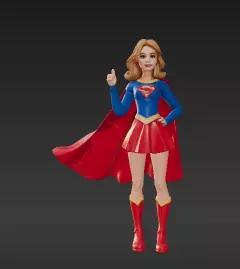 25 - Super Flying Heroine Figure - Classic Comic Style