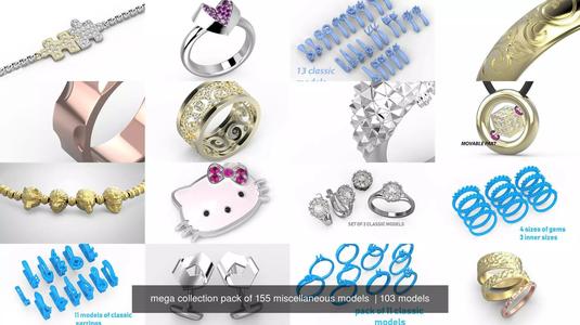mega collection pack of 155 miscellaneous models