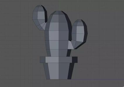 Low poly cactus