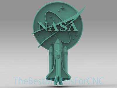 3D Model STL File for CNC Router Laser & 3D Printer Nasa
