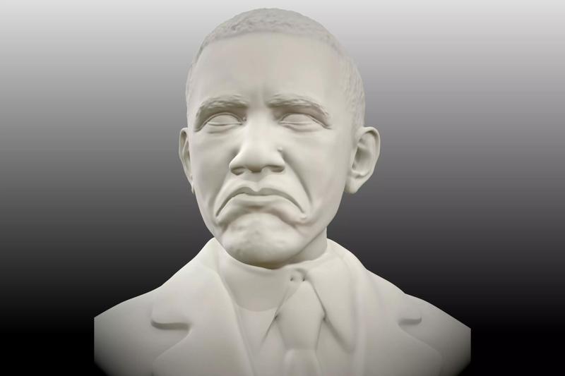 Obama not bad meme sculpt