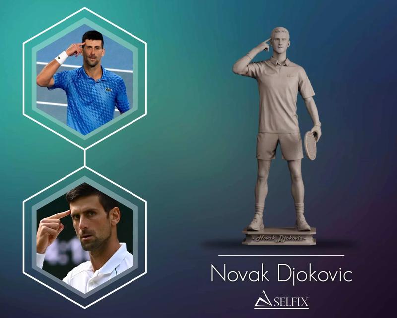 Novak Djokovic Full-body Sculpture