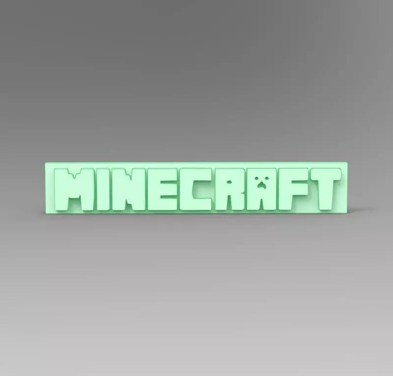 Minecraft logo 3D
