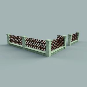 Modular Hunter's Fence Set with Stone Wall for H0 Scale - Customizable and Extendable