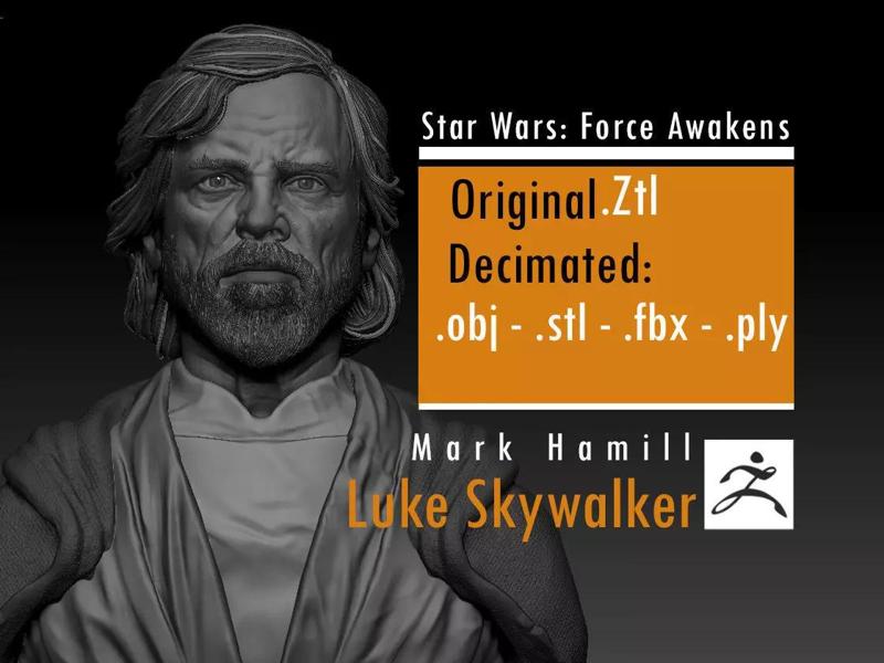 Mark Hamill - Luke Skywalker -old - Star wars the force awakens