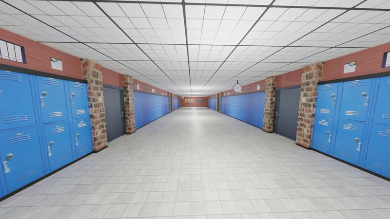 School Corridor