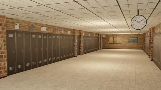 School Corridor