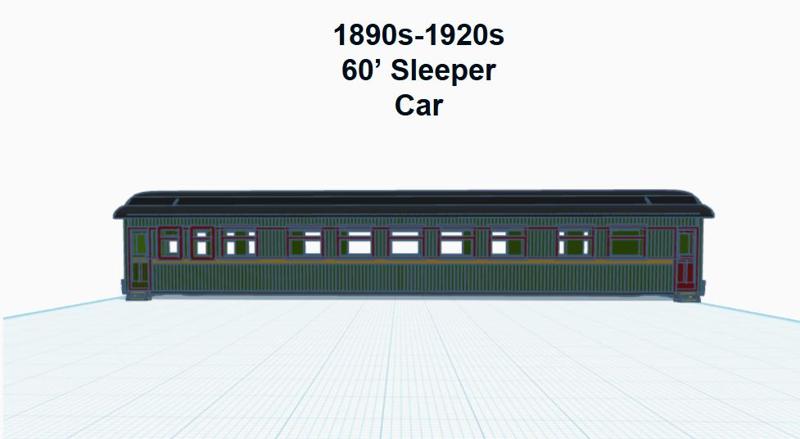 60' Woodside Sleeper (HO SCALE)