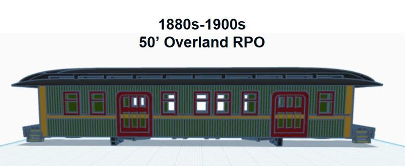 50' Overland RPO Car (HO SCALE)
