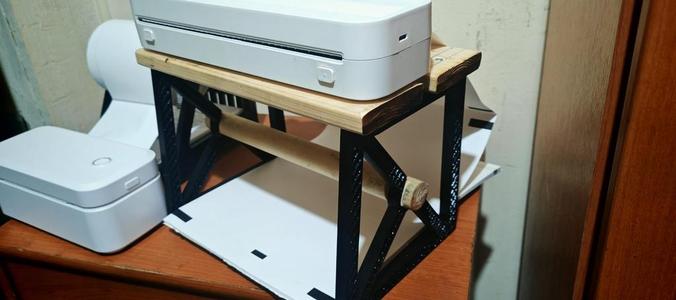A4 Thermal (label) printer Base and paperholder. Space-Saving Organizer