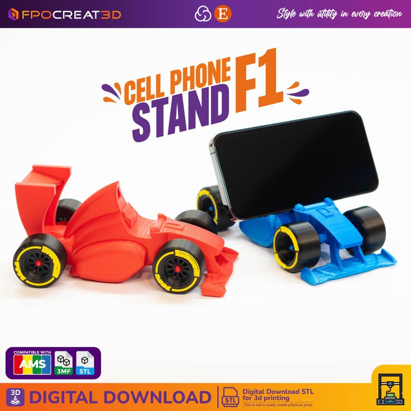 "Formula 1 Shaped Cell Phone Stand: F1 Phone Holder Cell phone stand