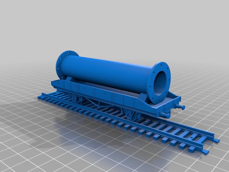 2-axle flat wagon 29 feet