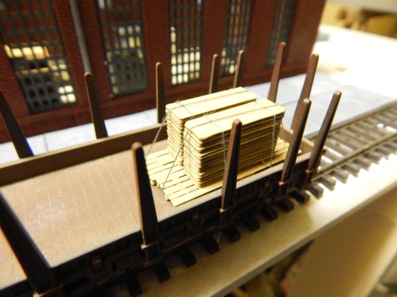 Load OSB boards tongue and groove on pallet