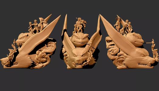 Naruto from children to Hokage with Gamabunta and Kurama