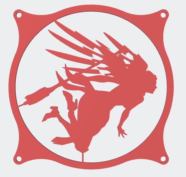 Overwatch Stadium Mercy 120mm Fan Cover