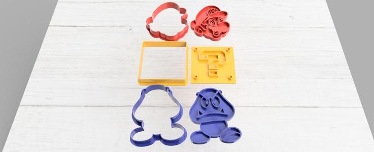 Set x3 Mario Bros. cutters