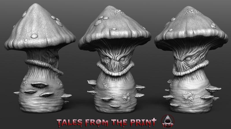 Mushroom - Myconid - Bust One part and multipart versions HIGH QUALITY by Tales From The Print