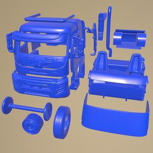 VOLVO FMX 2013 PRINTABLE CABIN TRUCK IN SEPARATE PARTS