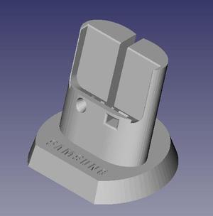 Berço para Galaxy Note 3 com Neo Hybrid case.