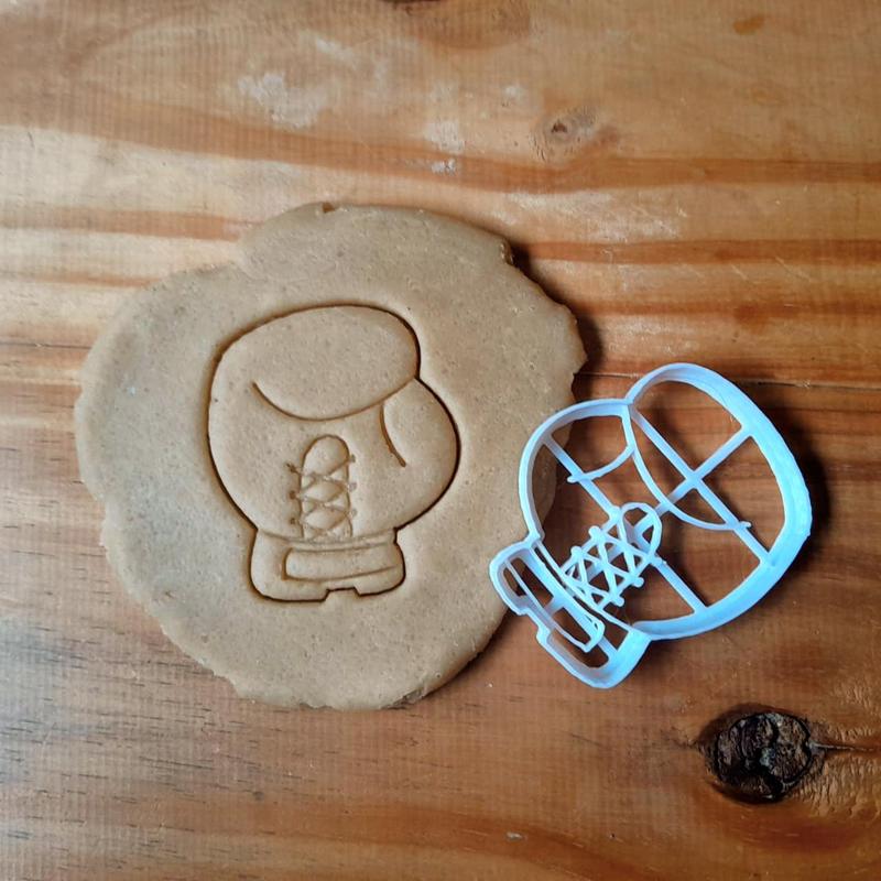 Boxing glove - cookie cutter, dough - box, fight, combat, sport, fight