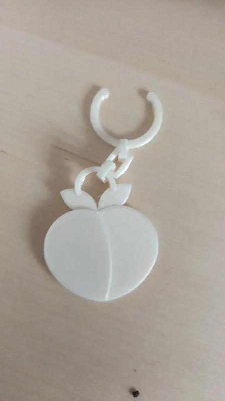Bottle tag peach