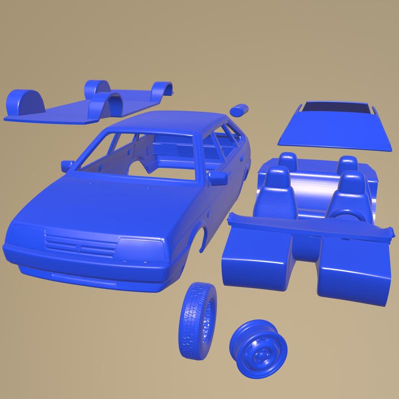 VAZ Lada 2109 1987 Printable Car In Separate Parts