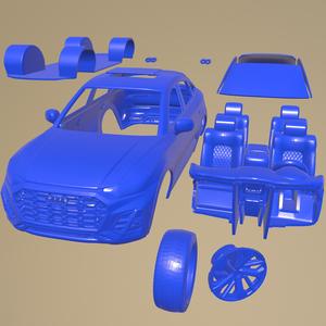Audi SQ5 Sportback PRINTABLE CAR IN SEPARATE PARTS