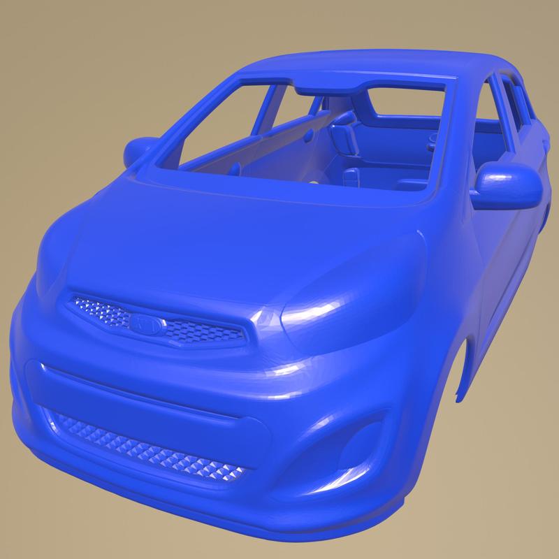 Kia Picanto 2012 PRINTABLE CAR BODY