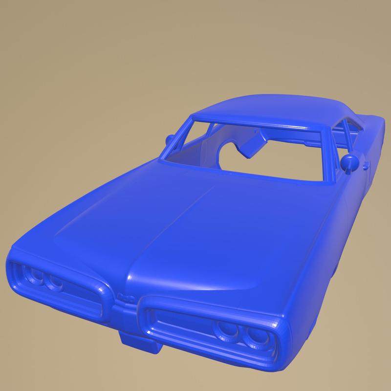 Dodge Coronet hardtop coupe 1970 Printable Car Body