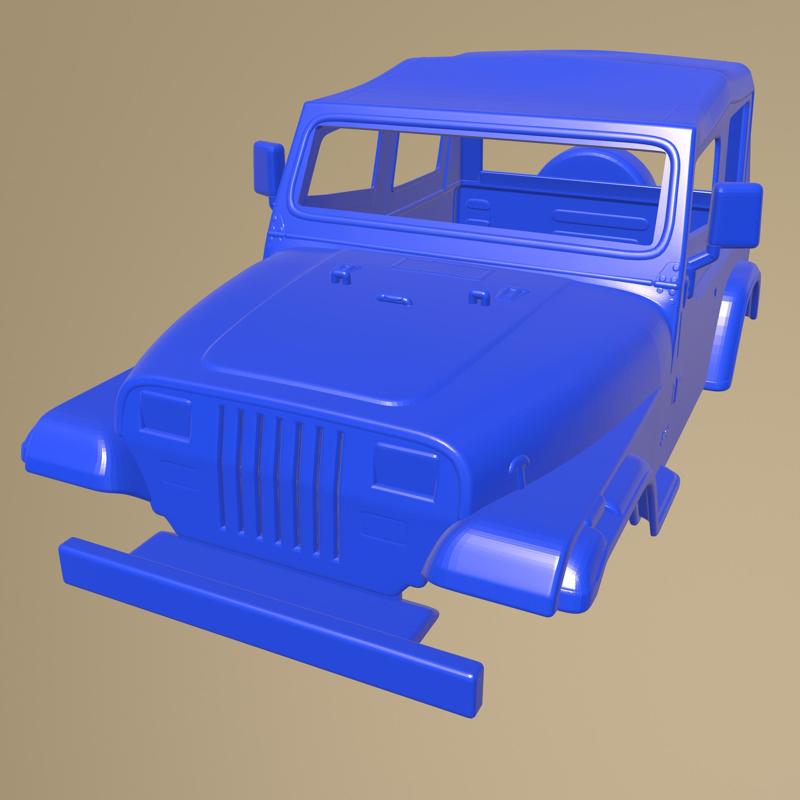 JEEP WRANGLER YJ 1987 PRINTABLE CAR BODY