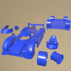 AUDI R18 TDI 2011 PRINTABLE CAR IN SEPARATE PARTS