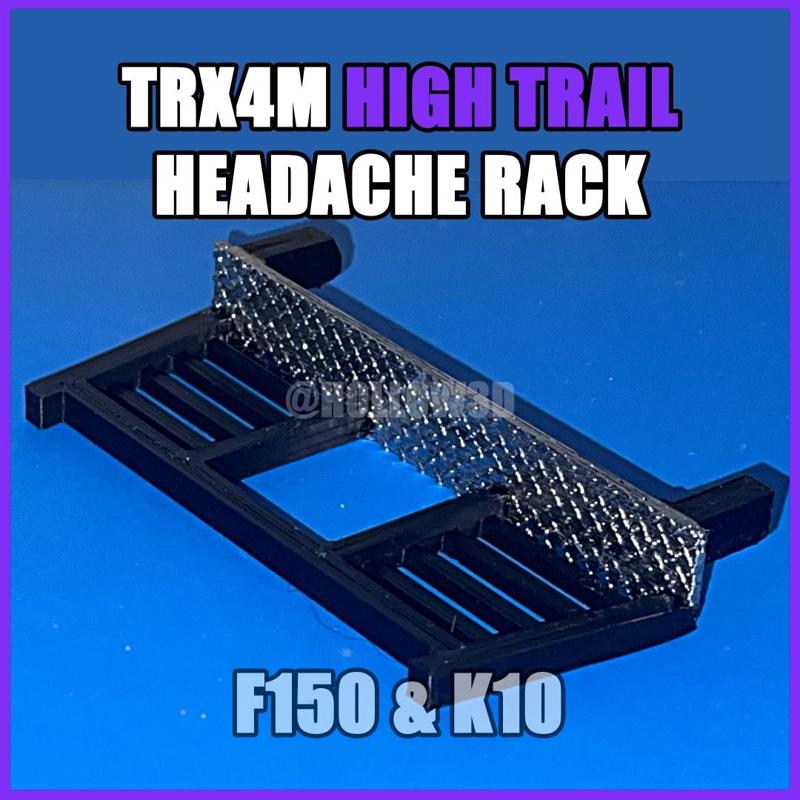 TRX4M HIGH TRAIL F150 & K10 HEADACHE RACK (DIAMOND PLATED)