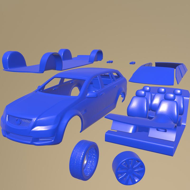 Holden VE Commodore Sportwagon 2012 PRINTABLE CAR IN SEPARATE PARTS