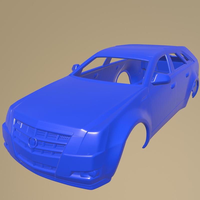 Cadillac CTS sport wagon 2009 PRINTABLE CAR BODY