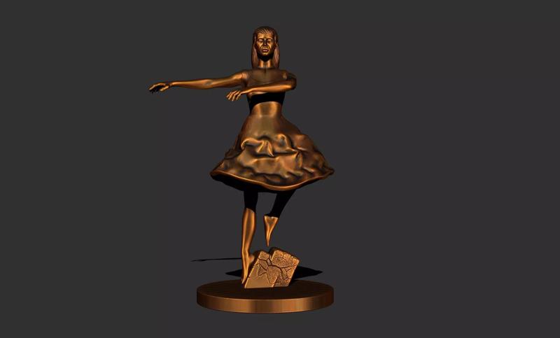 Girl 3D print model
