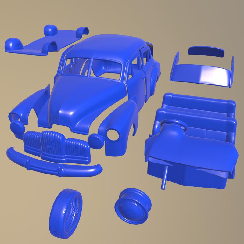 Holden 48-215 sedan 1948 printable car in separate parts