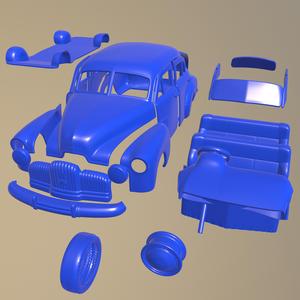 Holden 48-215 sedan 1948 printable car in separate parts