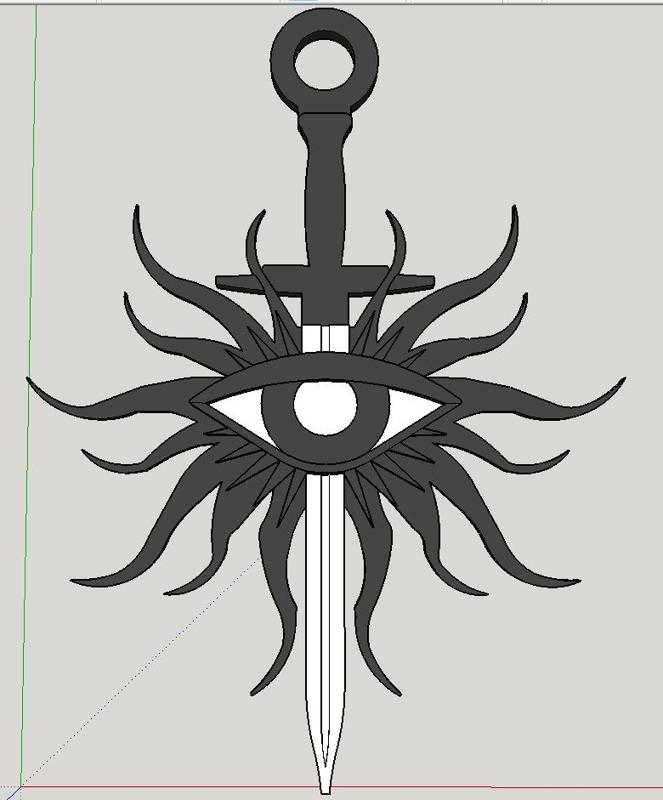 Dragon age inquisition pendant dual extrusion