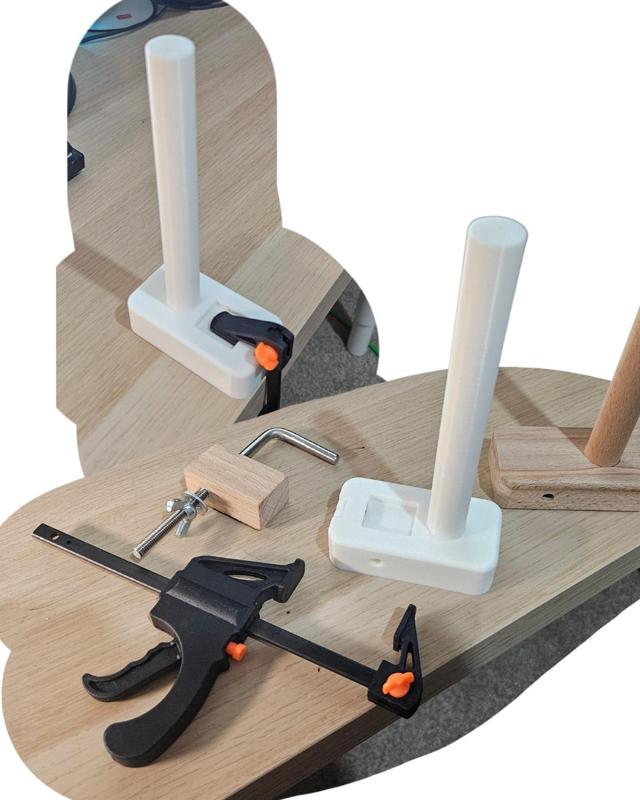 Warping Peg - Compatible with Ashford Rigid Heddle Clamps & Generic F-Clamps