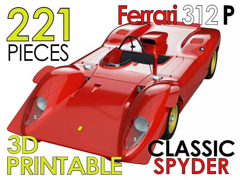 Ferrari 312 P Spyder Classic - Car Kit