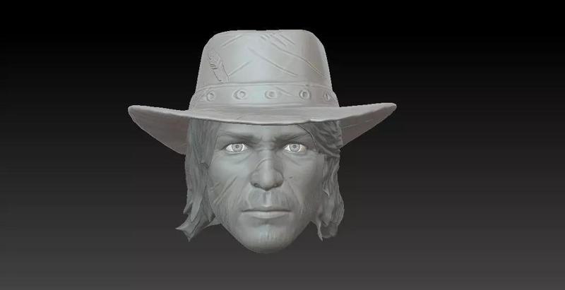 ONE6 Scale Head- John Marston- Red Dead Redemption