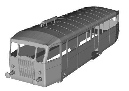 Renault TE autocar(rebuilt to MX 155-156 on Reseau Breton)  1/160 scale