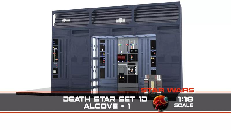 Set 1d - Death Star Alcove 1 1-18 scale Kenner Hasbro 3D Model Collection