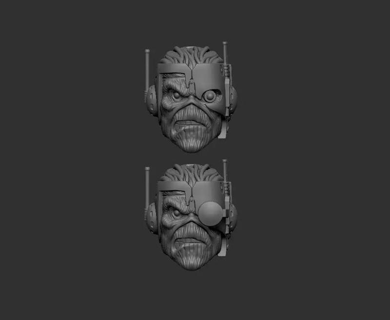 ONE12 Scale HEAD Eddie Somewhere Iron Maiden