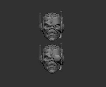 ONE12 Scale HEAD Eddie Somewhere Iron Maiden